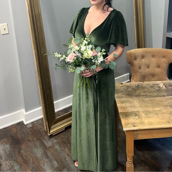 Baltic Born Dresses & Skirts - Baltic Born Meghan wrap maxi dress | Olive